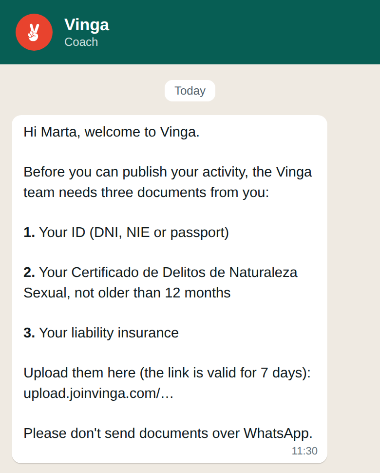 Upload your documents.